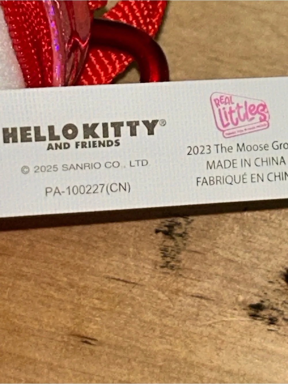 Hello Kitty Strawberry Mini Backpack Coin Purse Clip On Moose & Co 3.5”